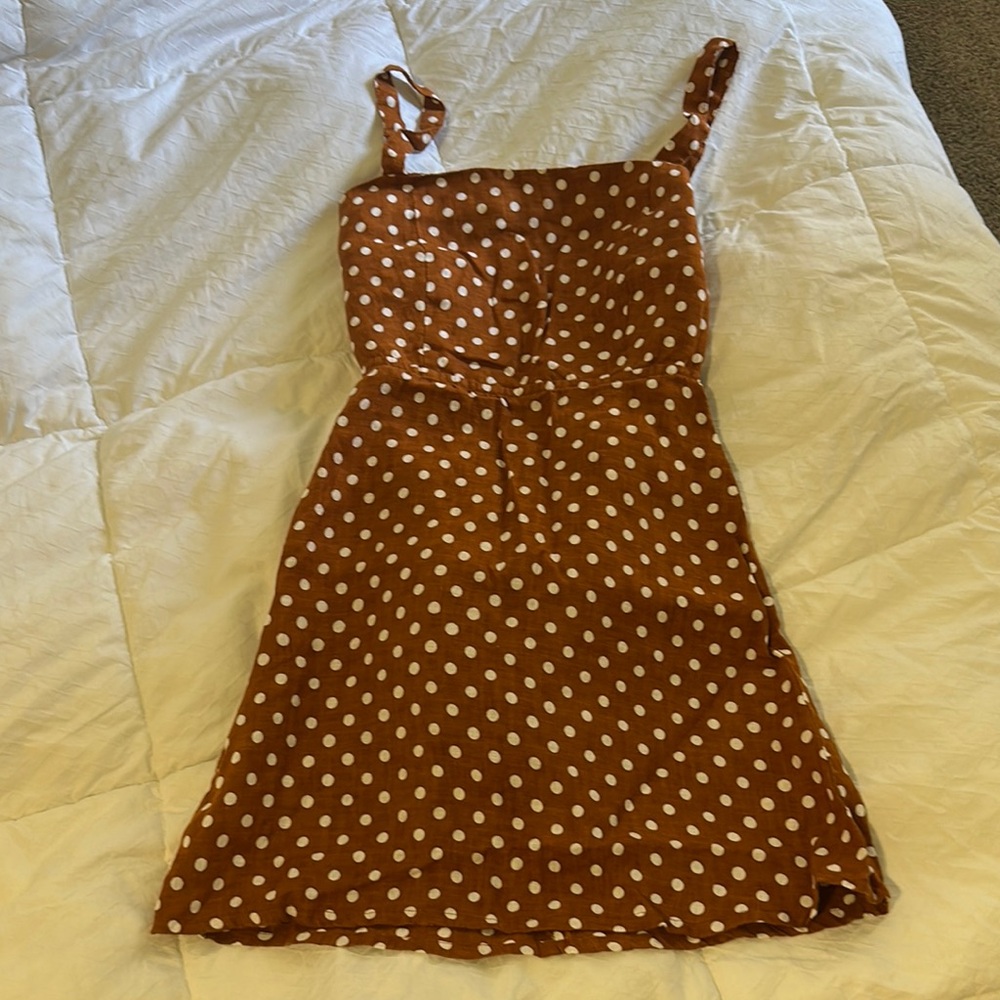 Brown Polka Dot Dress (Faithful the brand)